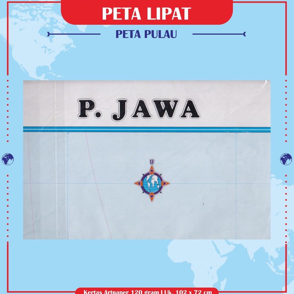 Jual Terbaru Peta Lipat Pulau Peta Besar Peta Pulau Sumatera Kalimantan