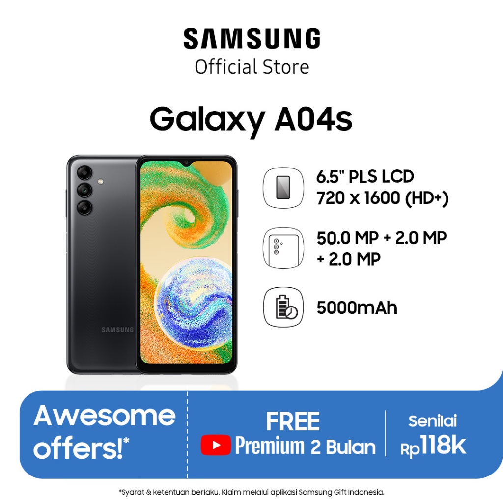 Jual Samsung Galaxy A04S 4/64GB Garansi Resmi di Bali - CELLULAR WORLD