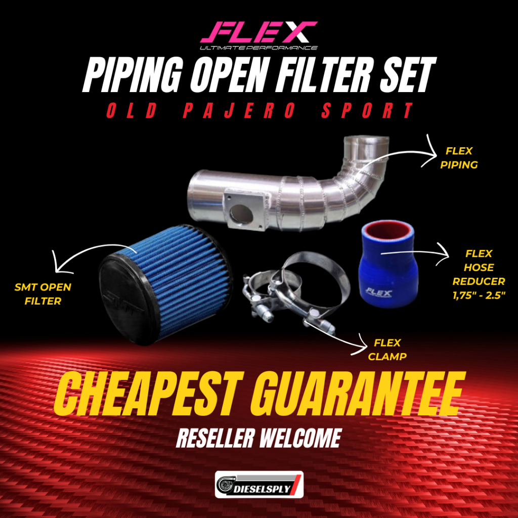 Jual Flex Piping Open Filter Set Old Pajero Sport OPS | Shopee Indonesia