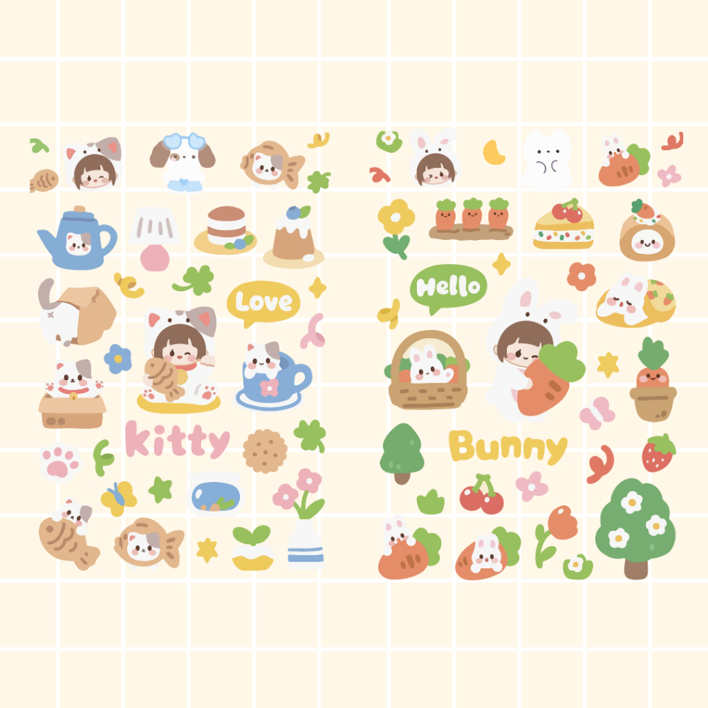 Jual Sticker Digital Precropped and Individual Cute --- Quinzy Digital ...
