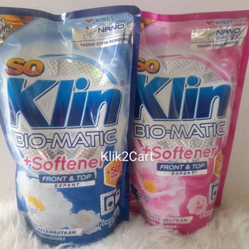 Jual soklin biomatic + softener liquid front top 700ml / soklin ...