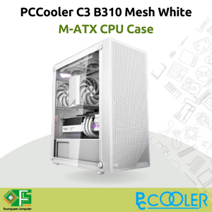 Jual Pccooler C B Mesh White X Rgb Fan Casing Pc M Atx Cpu Pc Case Gaming Shopee