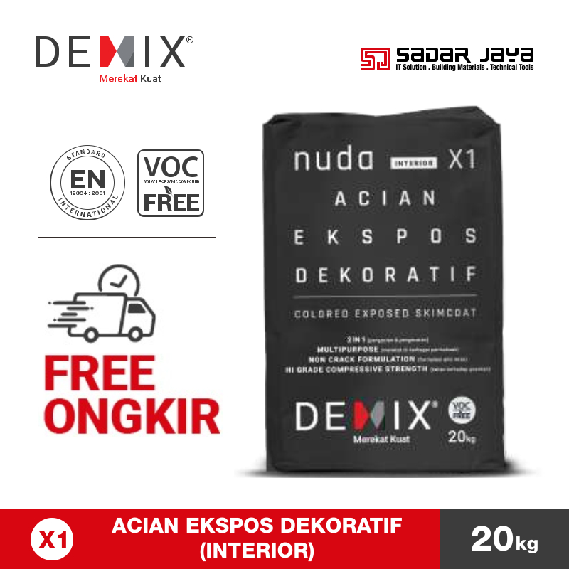 Jual Acian Ekspos Dekoratif (Interior) DEMIX Nuda X1 Light Color 20 kg ...