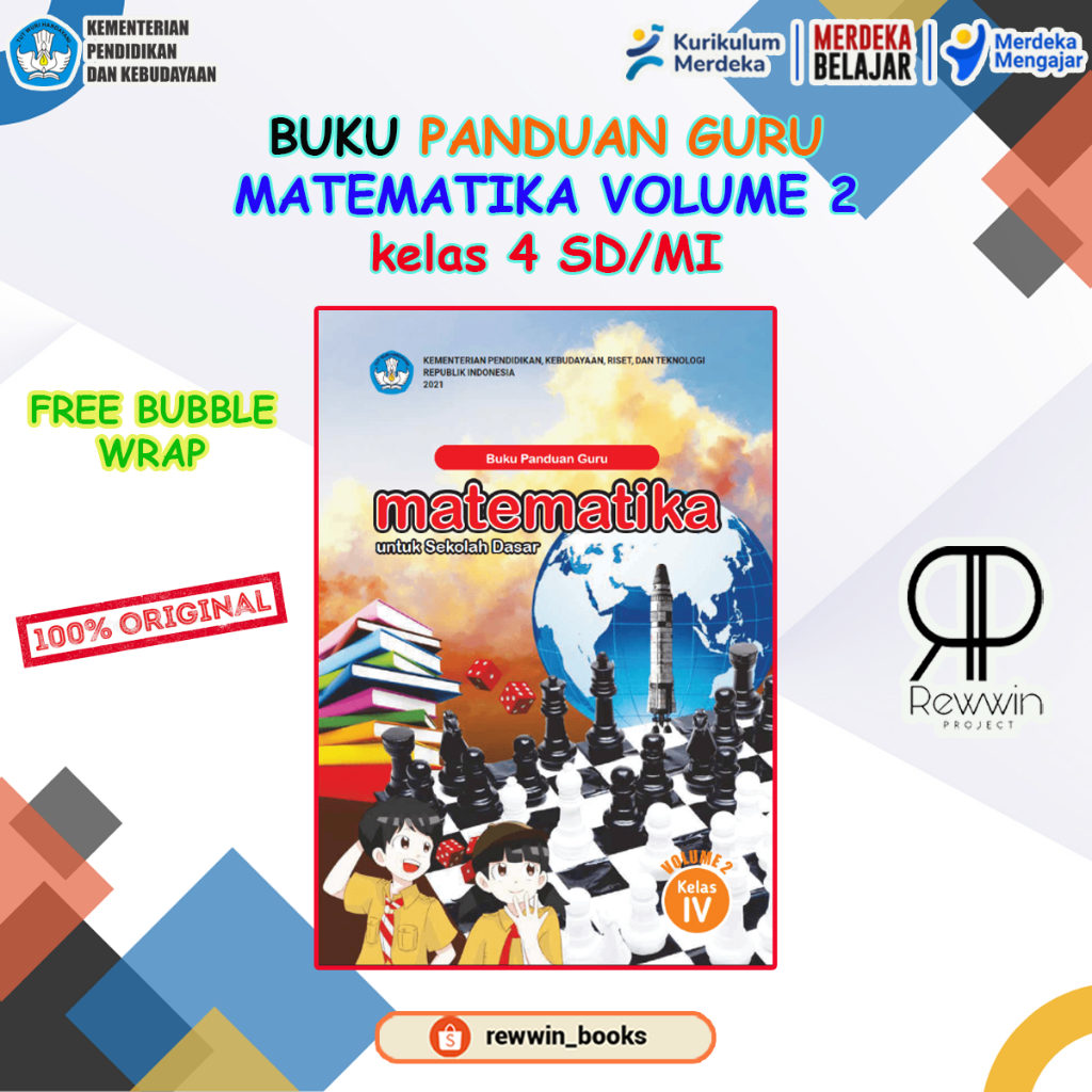 Jual Buku Panduan Guru MATEMATIKA Vol 2 Kelas 4 SD Kurikulum Merdeka ...