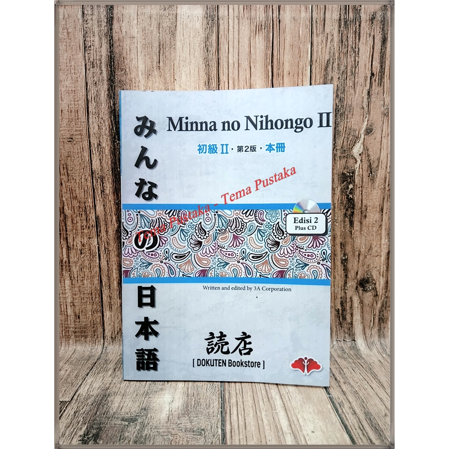 Jual Buku Belajar Bahasa Jepang (mina No Nihongo 2 ) Versi Bahasa ...