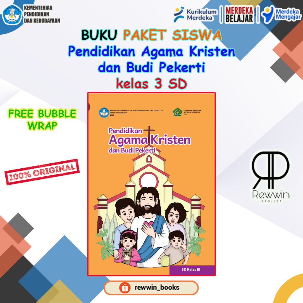 Jual Buku SISWA Pendidikan Agama KRISTEN Dan Budi Pekerti Kelas 3 SD ...