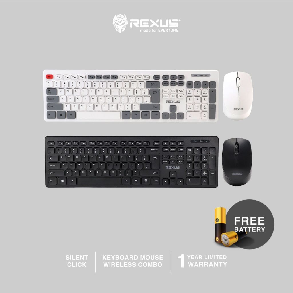 Jual Rexus KM8 V2 Wireless Combo Keyboard dan Mouse | Shopee Indonesia
