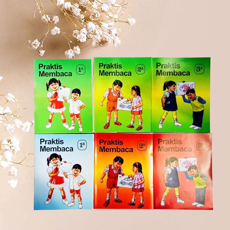 Jual BUKU ANAK TK PRAKTIS MEMBACA JILID 1A,1B,2A,2B,3A3B MANDIRA ...