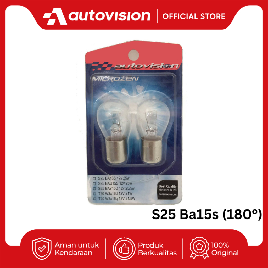 Jual Lampu Pijar SEIN/REM/MUNDUR Microzen Bulb 12V 16-25W | Shopee ...