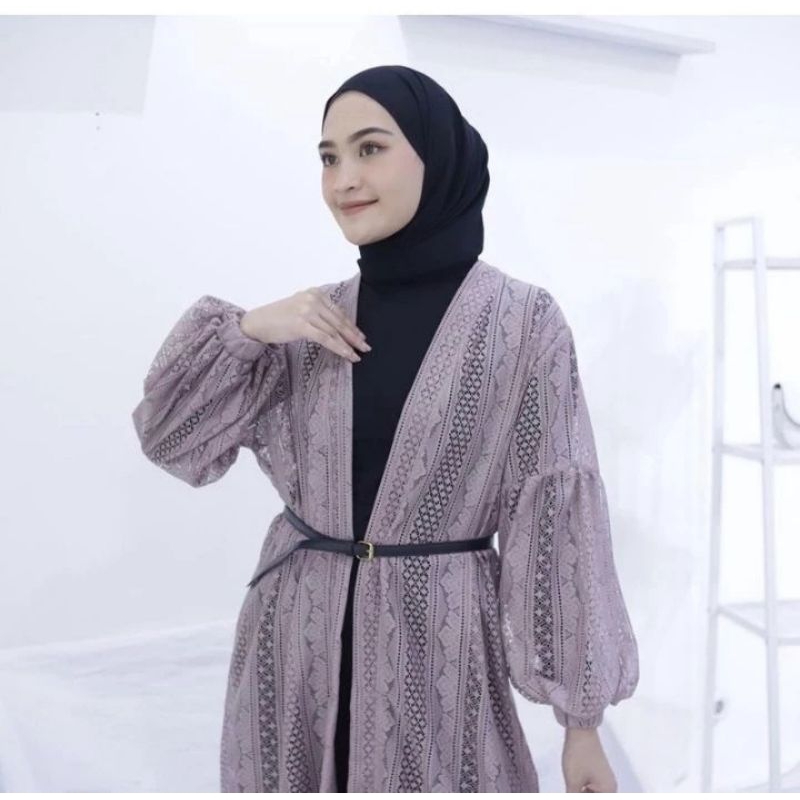 Jual OUTER BURKAT / CARDIGAN BURKAT KEKINIAN | Shopee Indonesia
