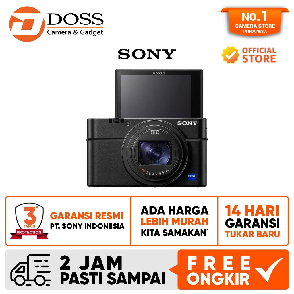 Jual Sony RX100VII Cybershot Black / Sony RX 100 Mark 7 | Shopee Indonesia