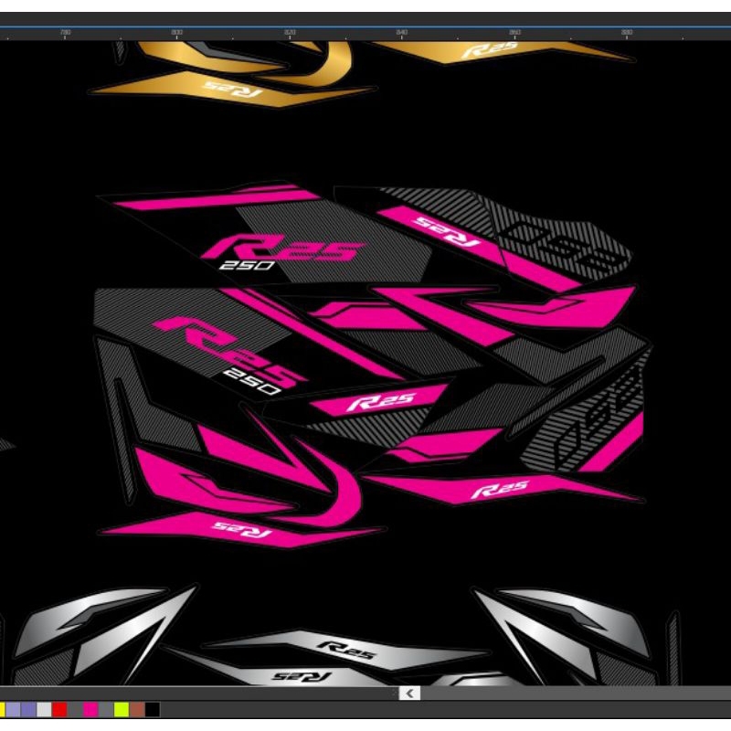 Jual Striping sticker yamaha R25 - R3 old | Shopee Indonesia