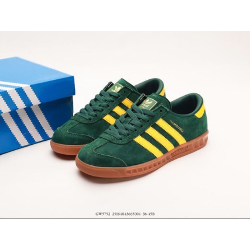Jual Sepatu Adidas Hamburg Green Oxide GW9641 100 Grade Original Quality 1 1 BNIBWT Shopee Indonesia