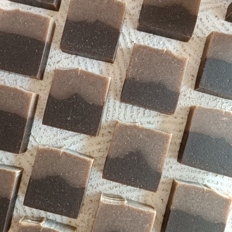 Jual COFFEE LATTE DOUBLE MILK KOPI SUSU Sabun Scrub Alami Jerawat Bau