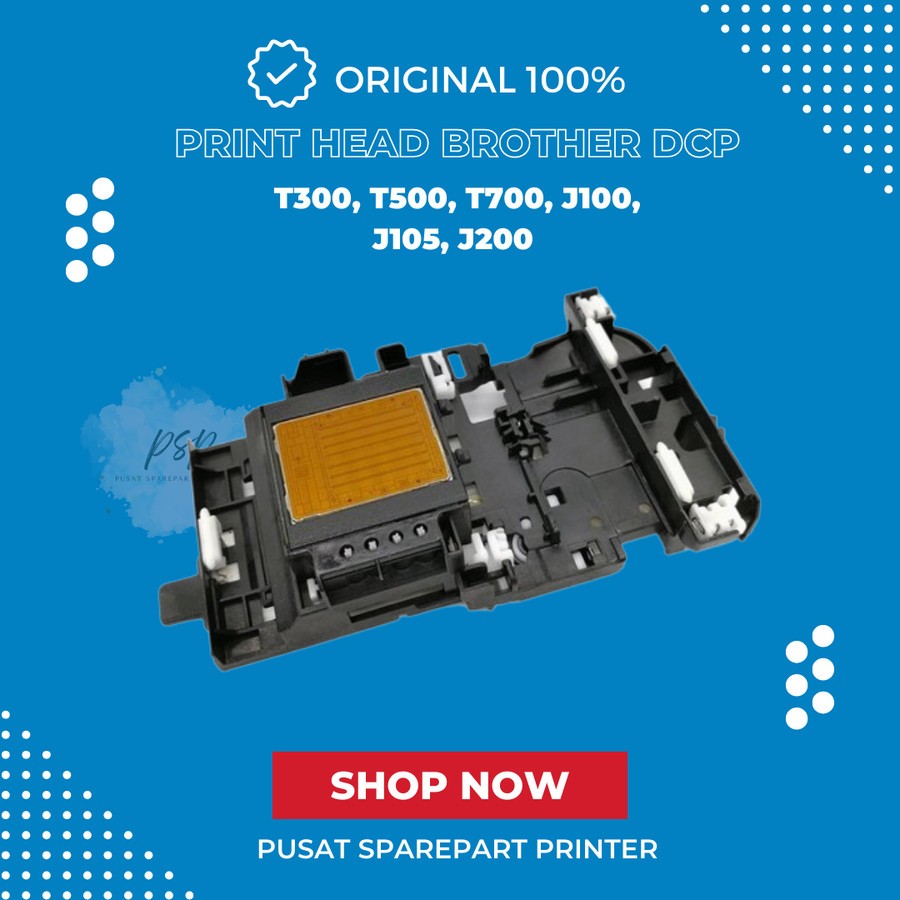 Jual Print Head Brother DCP T300, T500, T700, J100, J105, J200 New