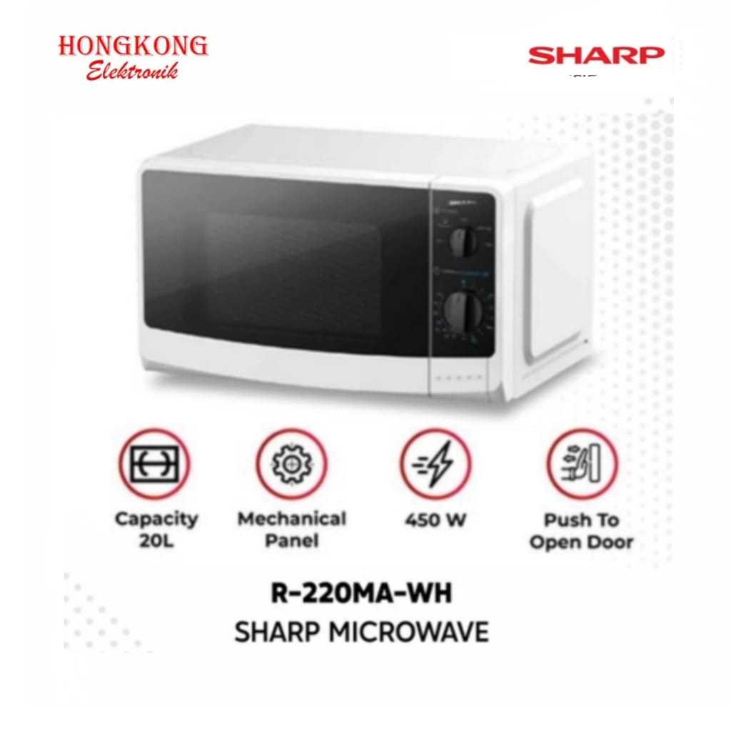 Jual Microwave Sharp Manual 20 Liter R-220MAWH | Shopee Indonesia