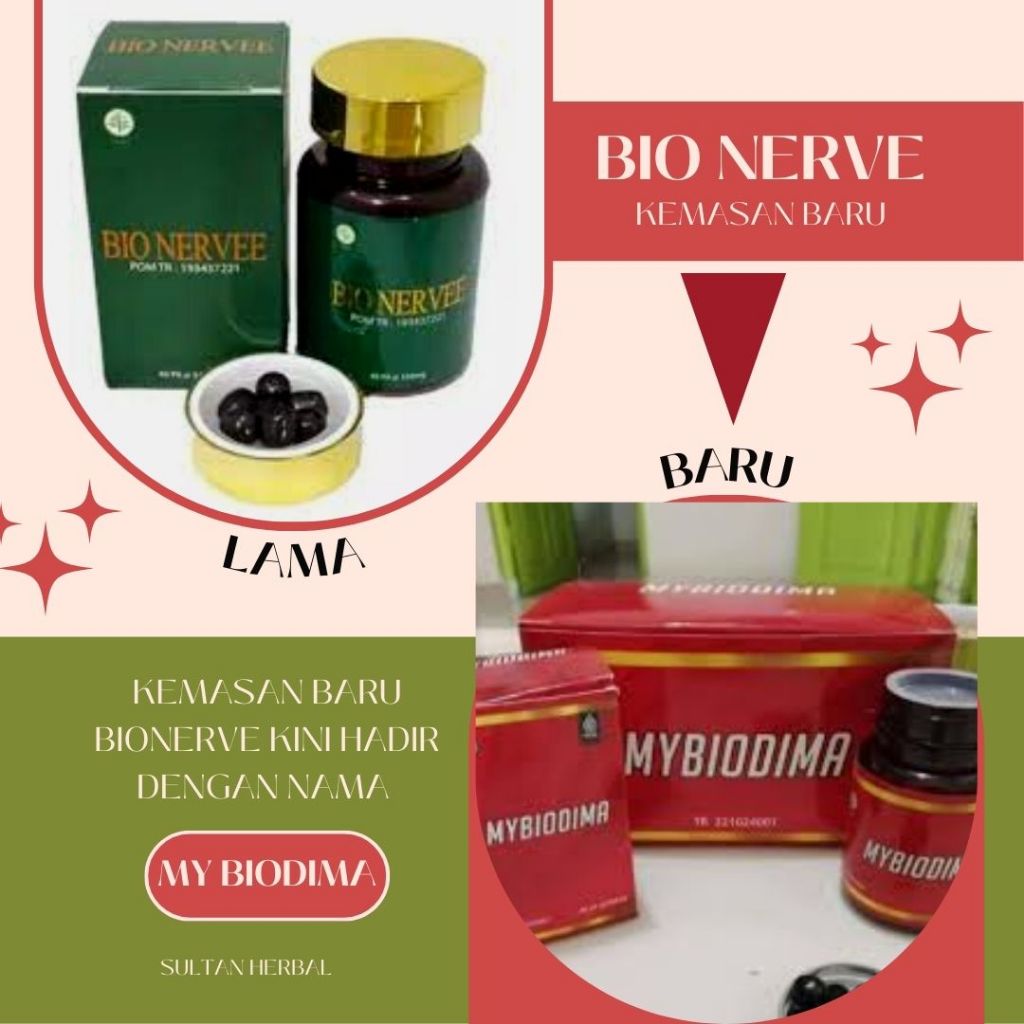 Jual Bionerve Kemasan Baru Mybiodima | Shopee Indonesia