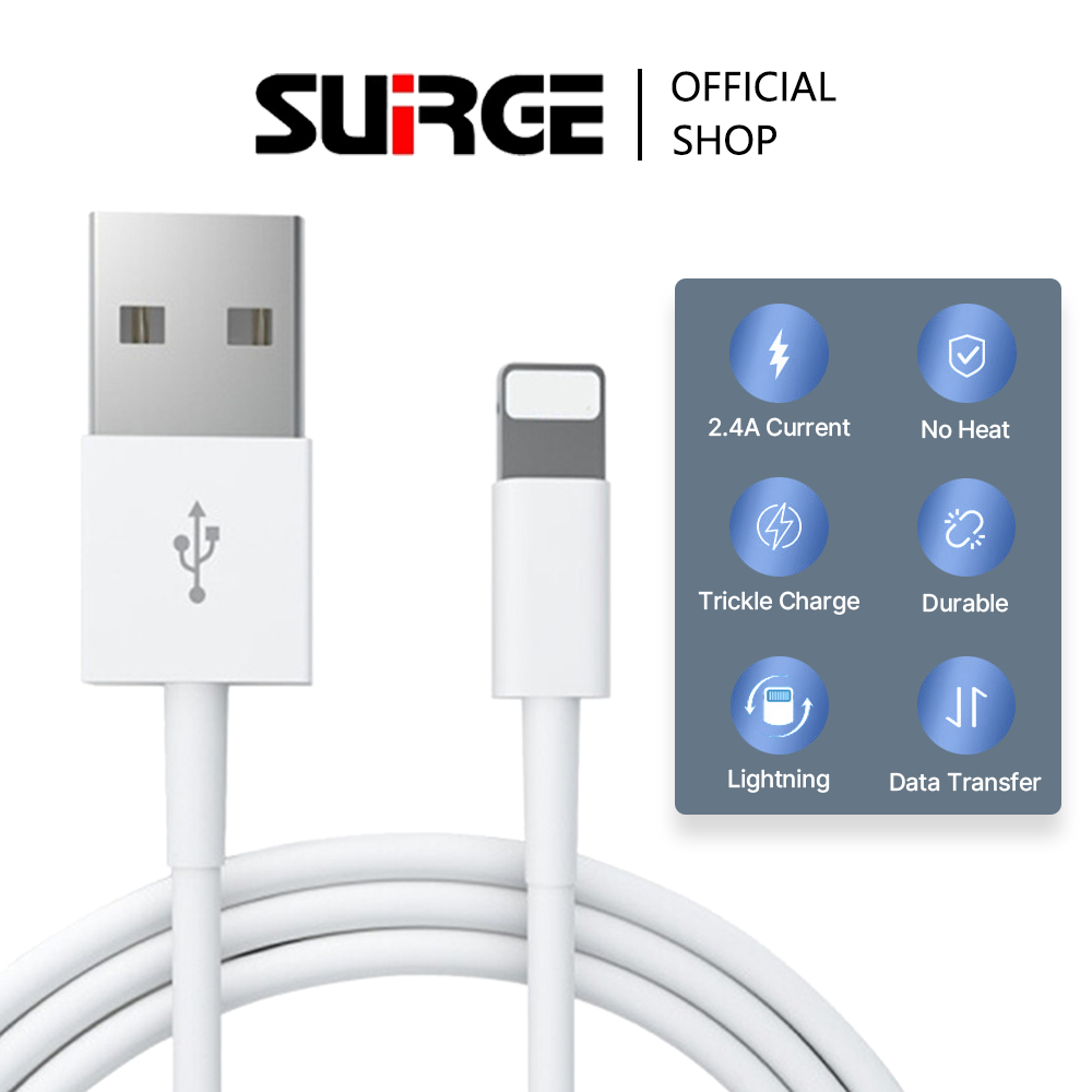 Jual SUIRGE 2.4A Kabel IOS Lightning Fast Charging Lightning Cable USB ...