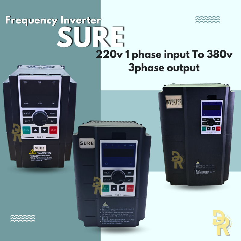 Jual Sure Inverter All Type 0 5kw 7 5kw 220v 1phase Input To 380v 3phase Output Frekuensi Drive