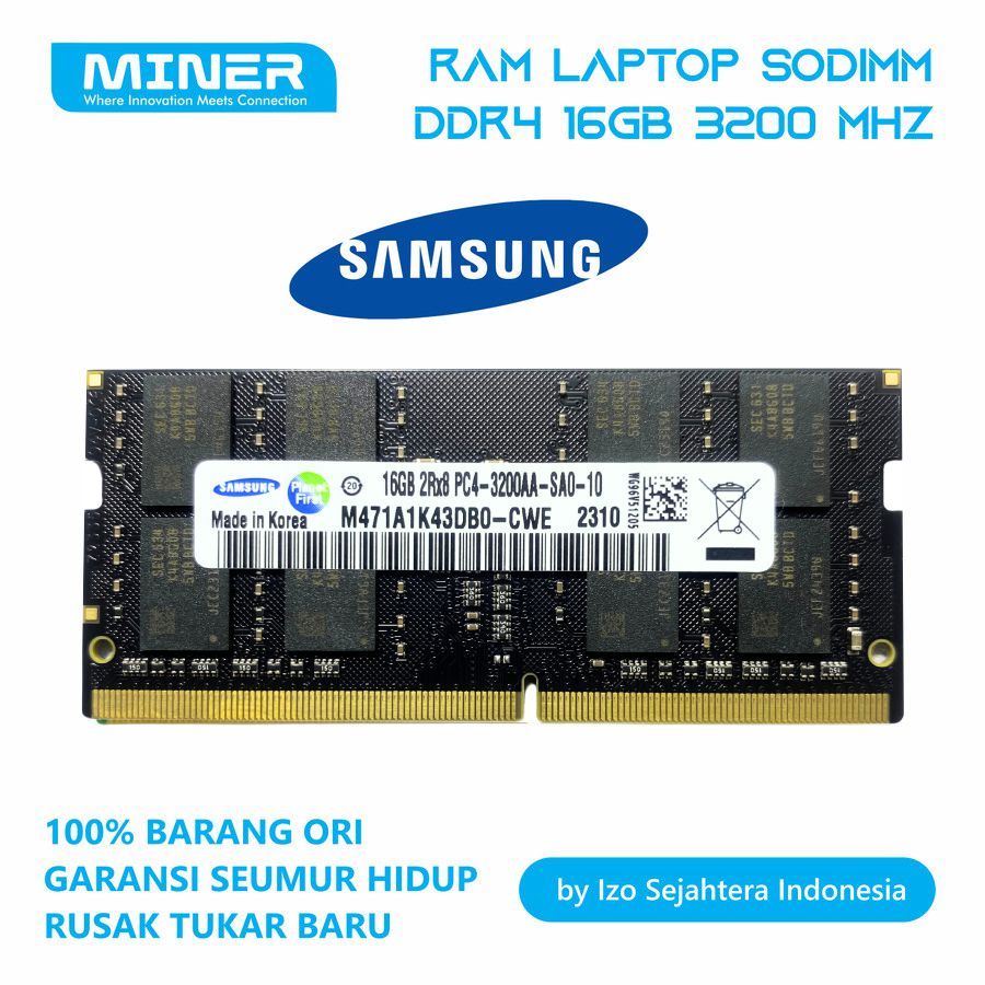 Samsung Ram 16gb Ddr4 3200mhz Laptop Samsung 16GB DDR4 3200MHz