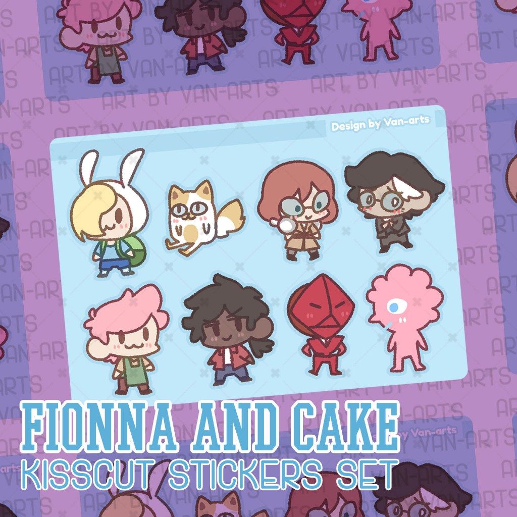 Jual Fionna and Cake | Stickers Set | Shopee Indonesia