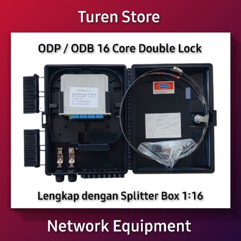 Jual ODP ODB 16 Core Double Lock Lengkap dengan Splitter Box 1:16 ...