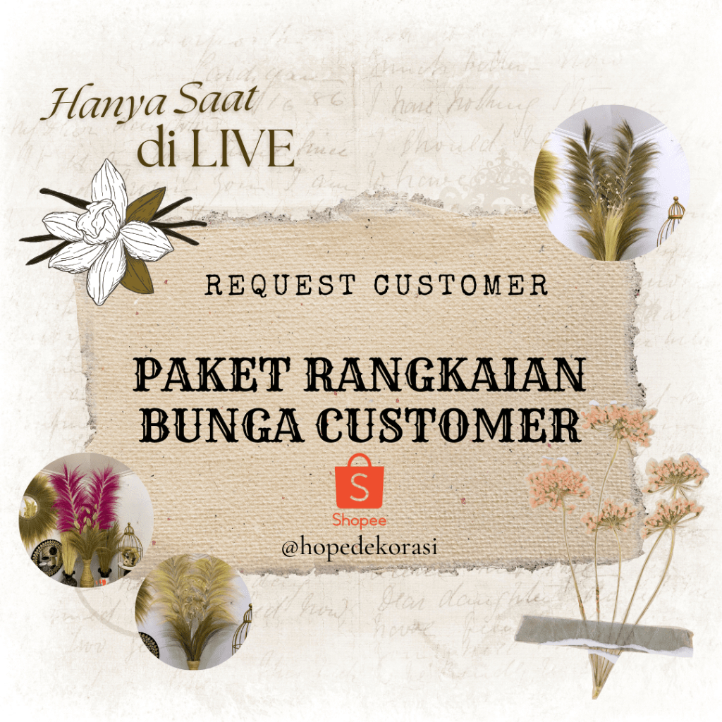 Jual Paket Rangkaian Custom/Paket rangkaian bunga custom | Shopee Indonesia