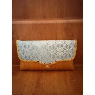Jual Tino Songket Clutch Dompet Songket Tetsu Kombinasi Kulit