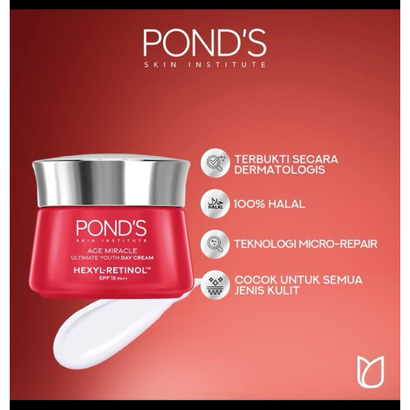 Jual PONDS Age Miracle Day Cream 50g (kemasan baru) | Shopee Indonesia