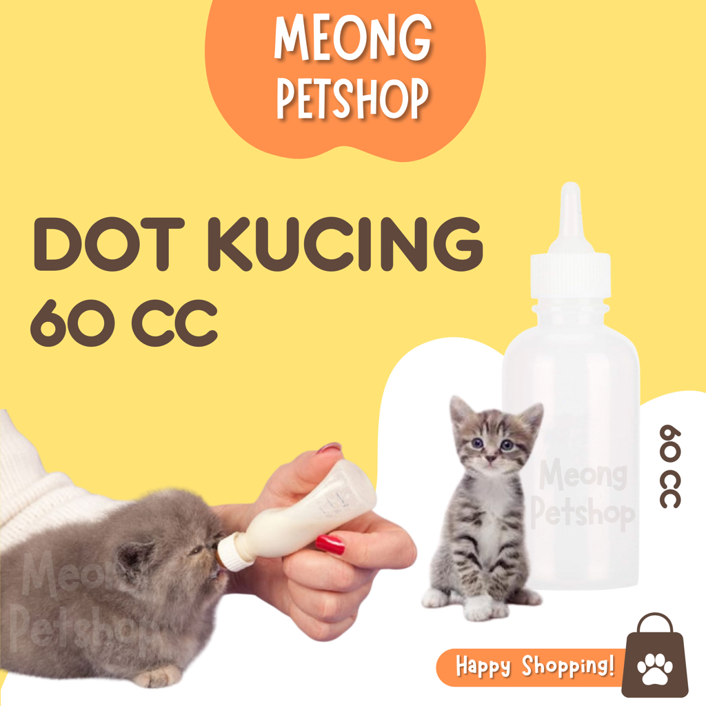 Jual BOTOL DOT Susu Kucing Kitten 60cc 100cc Meong Pets Shopee