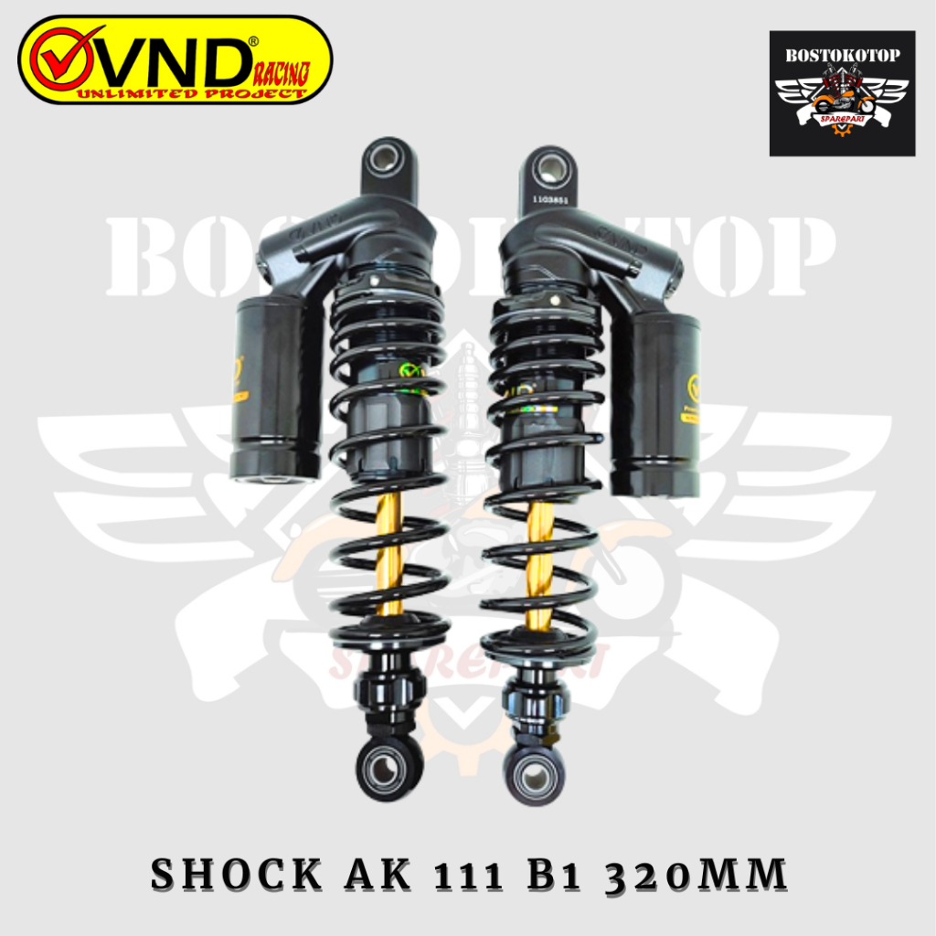 Jual VND Dual Shock Shockbreaker Belakang AK 111 B1 Tabung Atas 320MM ...
