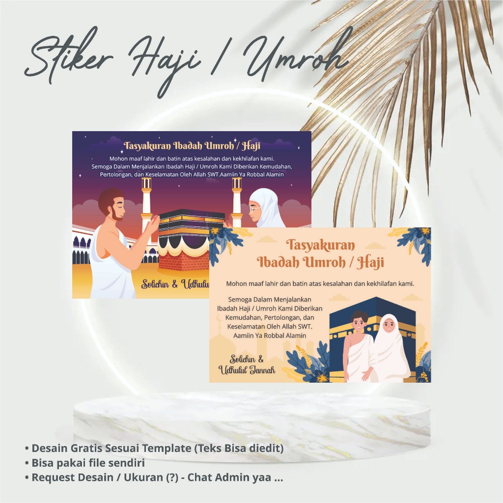 Jual STIKER HAJI / STIKER UMROH / TASYAKURAN HAJI / TASYAKURAN UMROH ...
