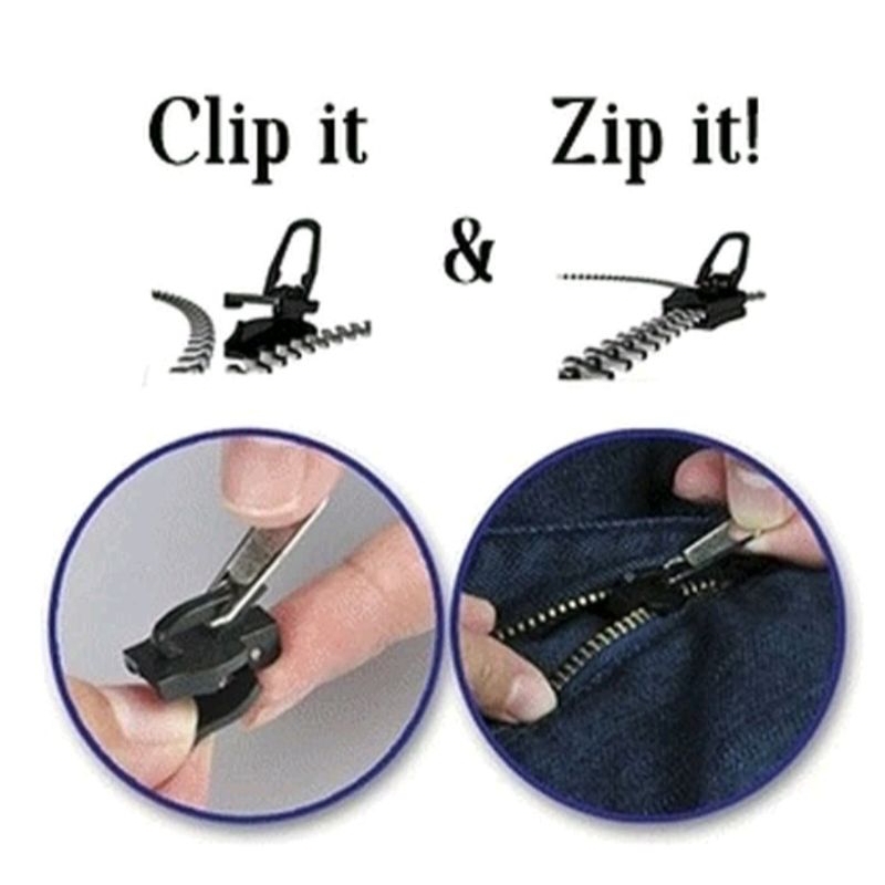 Jual Fix A zipper zipper clip 1 set resleting pengganti resleting klip ...