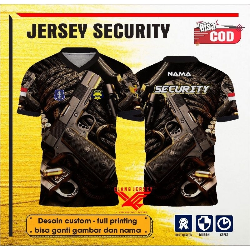Jual JERSEY SECURITY PRINTING CUSTOM Shopee Indonesia