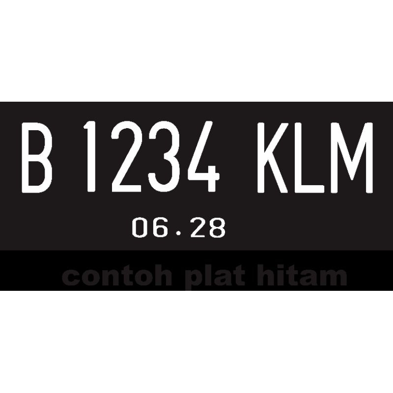 Jual sticker cutting PLAT NOMOR MOTOR | Shopee Indonesia