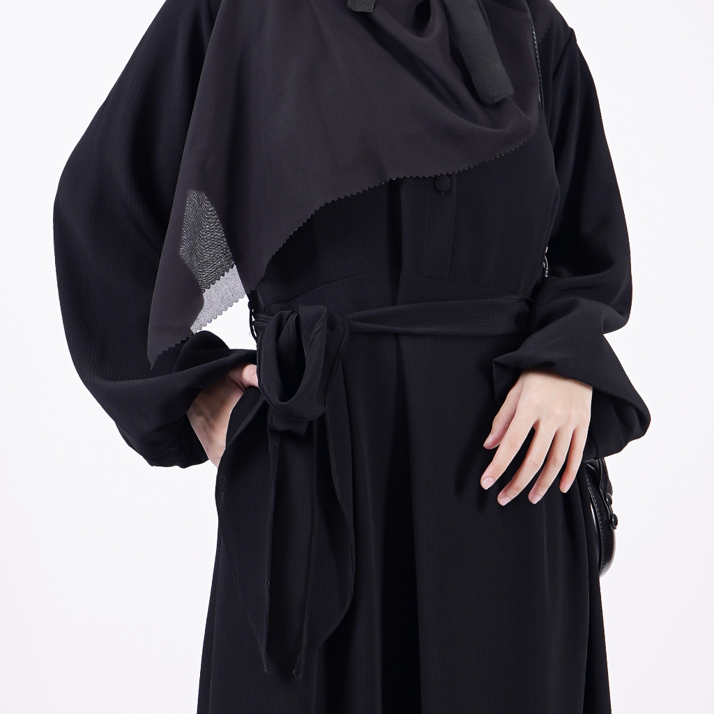 Jual Safeeya Abaya Simple wanita muslim Flowly by Zafarnaz | Shopee ...