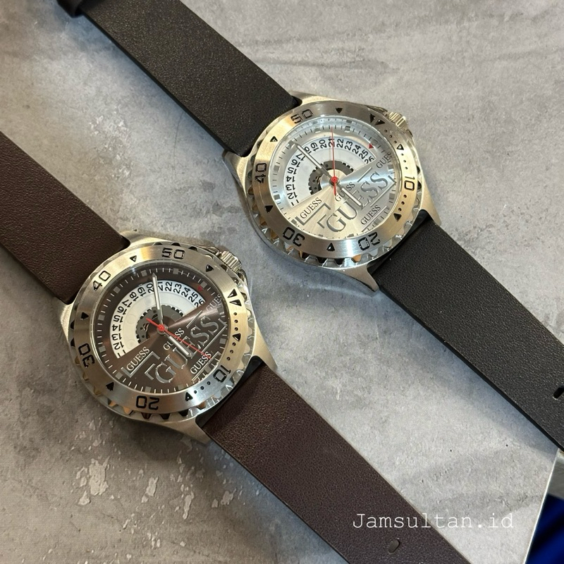 Jual JAM TANGAN SULTAN UNISEX GS TANGGAL AKTIF TALI KULIT DIAMETER 42MM ...