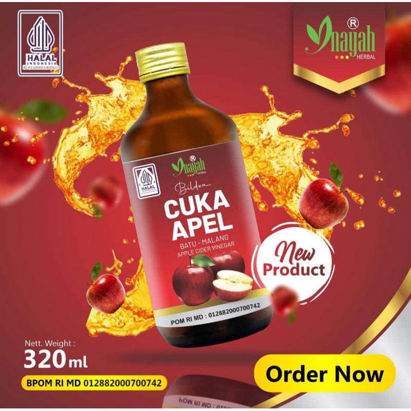 Jual Cuka Apel With The Mother Natural Apel Inayah | Shopee Indonesia