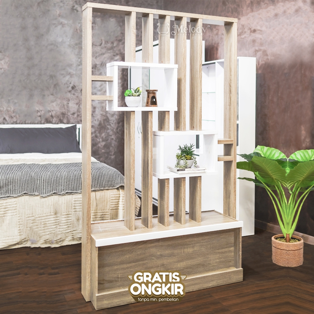 Jual Melody Furniture Penyekat Ruangan Mitch Room Divider Sod Wg Shopee Indonesia