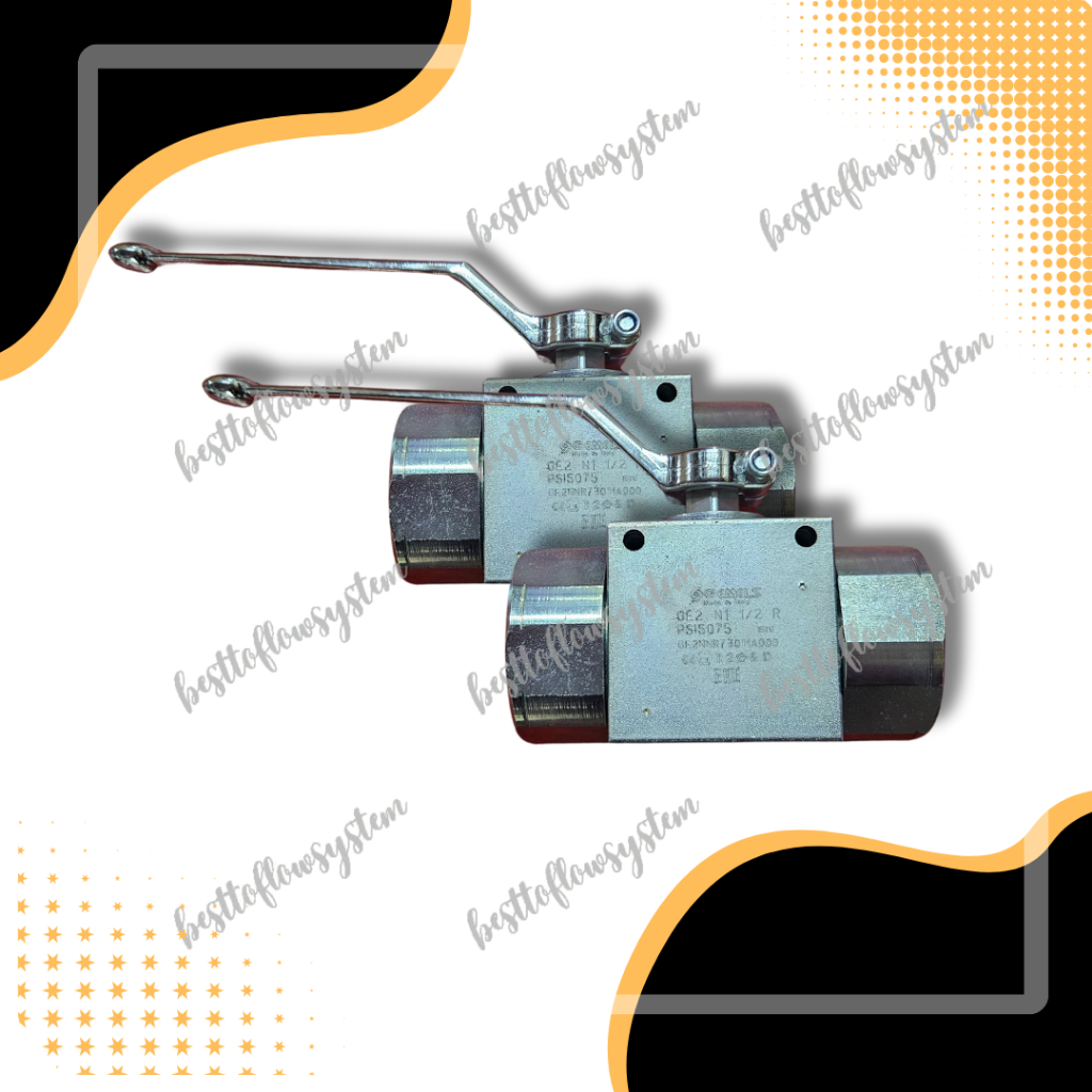 Jual GEMELS hydraulic ball valve 2 way GE2 N11/2" NPT stop kran