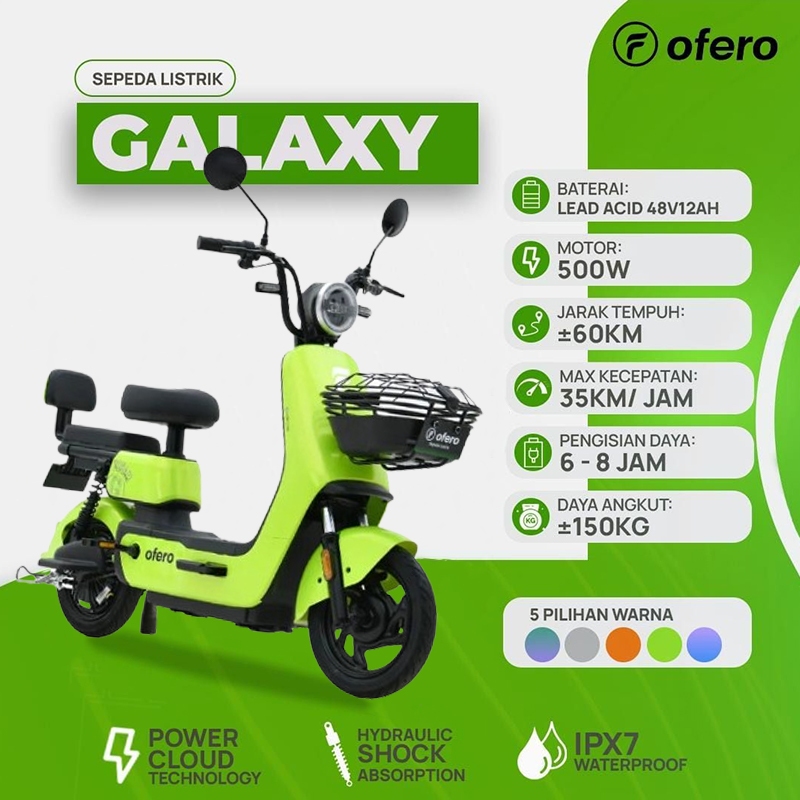 Jual Official Ofero Sepeda Listrik Lithium Batery Untuk Remaja Dan