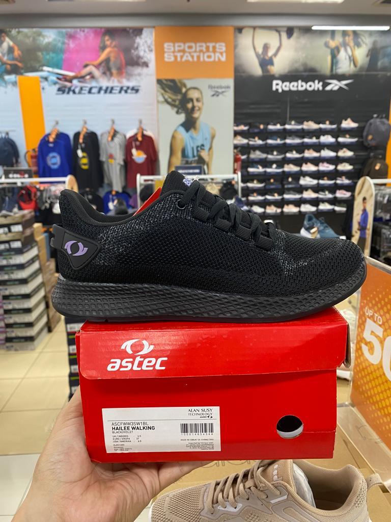 Jual Astec Hailee Walking Black/Violet Women's Shoes Original | Shopee ...
