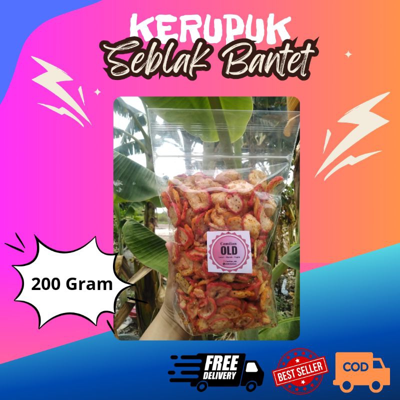 Jual Kerupuk Seblak Bantet Kemasan 150 Gram Dan 200 Gram Camilan