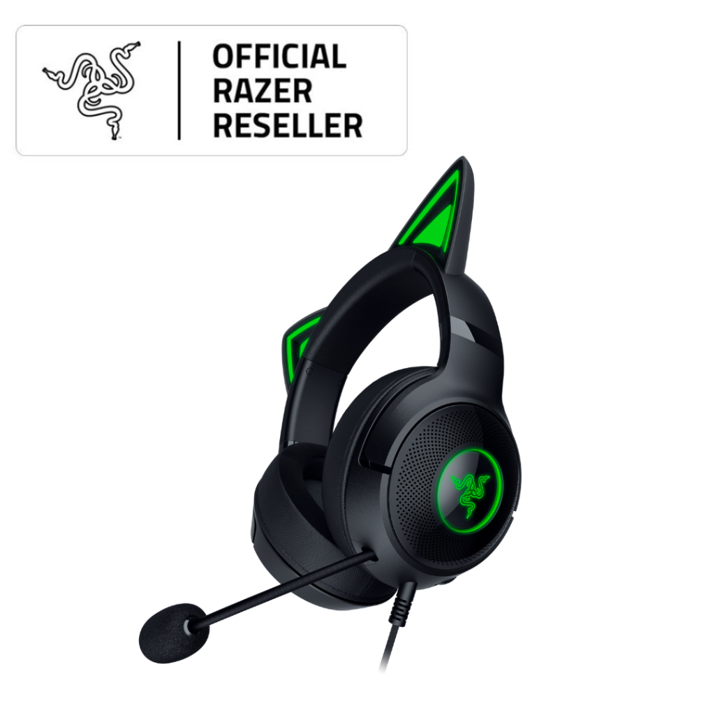 Razer Kraken Kitty V2 Black Wired RGB Kitty Ears Gaming Headset