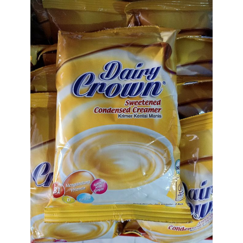 Jual DAIRY CROWN POUCH ORI 1KG / SUSU KENTAL MANIS DAIRY CROWN 1KG