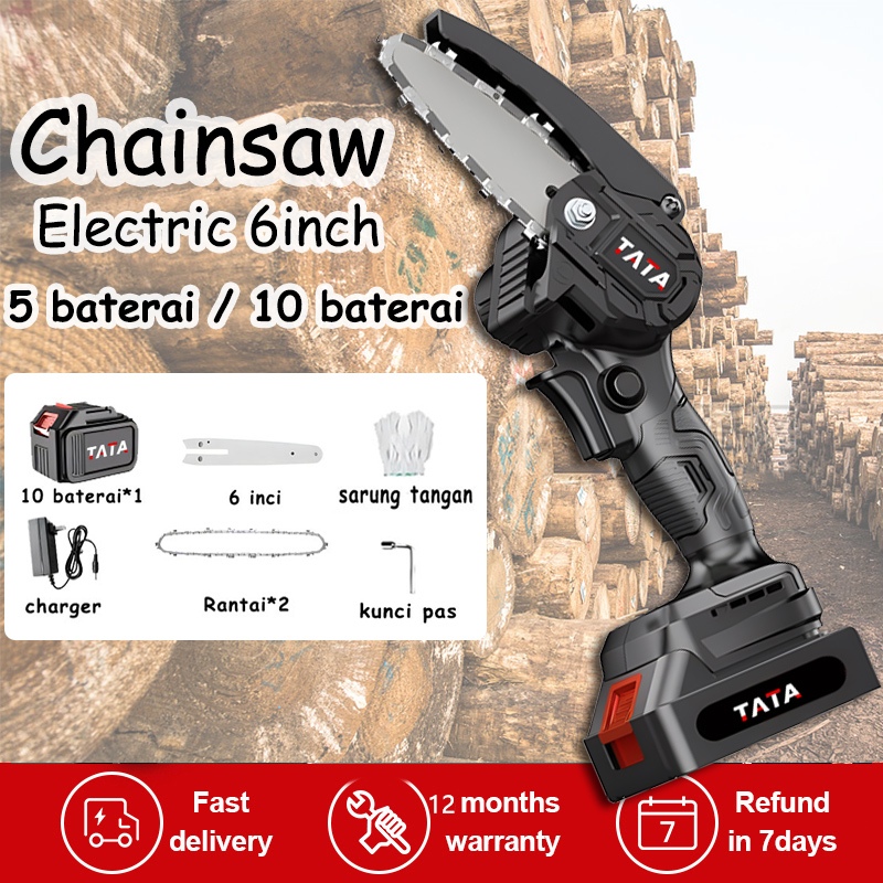 Jual Tata Gergaji Listrik Mini Chainsaw Gergaji Listrik Mini Gergaji