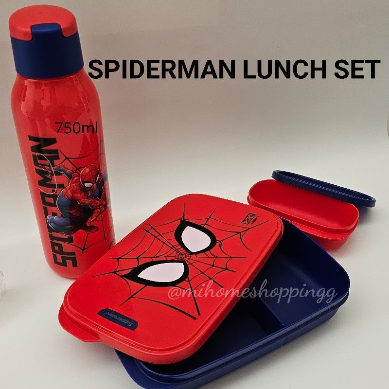 Jual SPIDERMAN LUNCH SET BEKAL TUPPERWARE Shopee Indonesia