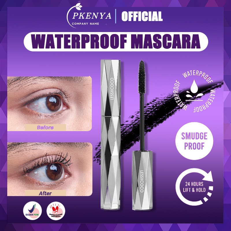 Jual Waterproof Mascara Volume Lengthen Coloring Long Lasting Black ...