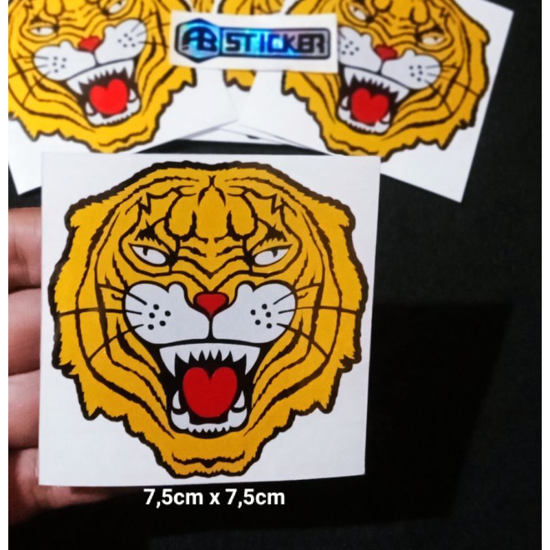 Jual Sticker Harimau stiker kepala harimau kepala macan cutting ...