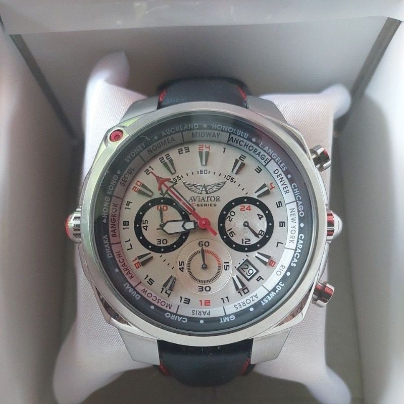 Jual Jam tangan Original Chronograph Aviator F series Like new preloved second bekas Shopee Indonesia